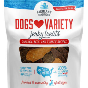 Farmland Traditions Dogs Love Variety Jerky Dog Treats 48 On