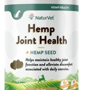 Naturvet Hemp Joint Health Soft Chews, 1 Cada, 60 Unidades,