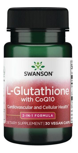 L-glutationa Com Coq10 30 Cápsulas Veganas Da Swanson Vitami