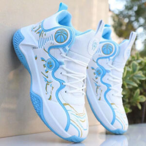 Tênis De Basquete Impermeáveis Masculinos De Cano Alto, Bota