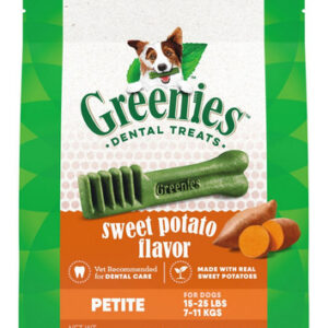 Greenies Dog Dental Treats Petite, Batata Doce, 12 Onças,