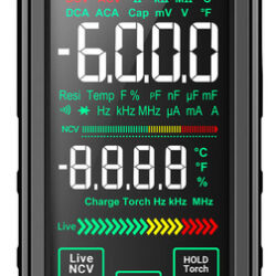 Testador De Tensão Aneng 683 Multímetro Intelligen 6000 Cont