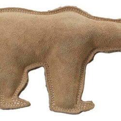 Brinquedo De Couro Fundido Para Cães Dura-fused Bear Brown,