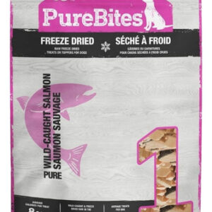 Petiscos Liofilizados Para Cães Purebites, 9,5 Onças, Salmão
