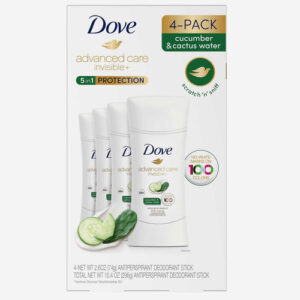 Kit 4 De Desodorante Dove Advanced Care Invisivel 74g