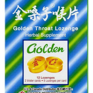 Suplemento Herbal Golden Throat Lozenge (12 Unidades) Da Gol