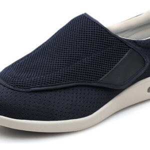 Sapatos Largos, Macios E Ajustáveis Para Diabéticos Cinza F