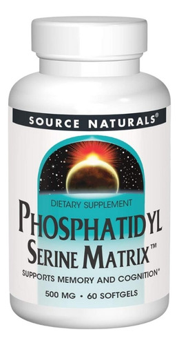 Fosfatidilserina 500 Mg Matrix Softgel 60 Sg Da Source Natur