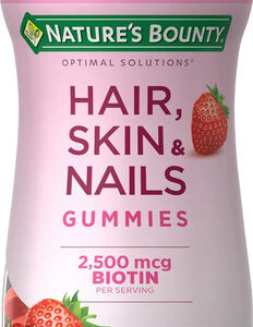 Suplemento Nature's Bounty Pele Unha Cabelo Biotina 80 Gomas