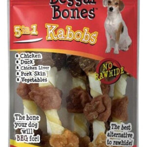 Petiscos Para Cães Beggar Bone 5 Em 1 Kabobs, 6 Unidades/4 O