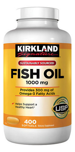 Óleo De Peixe 1000 Mg 400 Cápsulas Gelatinosas Importada Usa