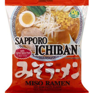 Pasta De Soja Ichiban Com Sabor De Miso Ramen De 3,5 Onças (