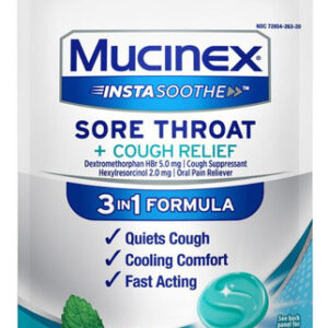 Instasoothe Dor Garganta + Gotas Medicamentosas Para Alívio