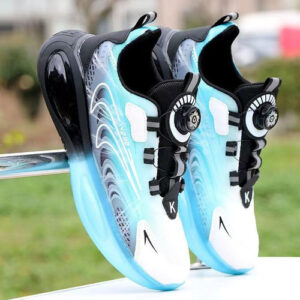 Tênis De Corrida Masculinos Respiráveis Com Fivela Giratória