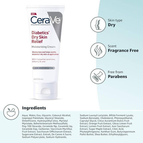 Creme Hidratante Cerave Para Diabéticos 236ml - Imagem 6