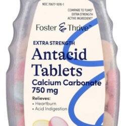 Carbonato De Cálcio Antiácido Extra Forte Para Mastigar 750