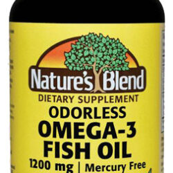 Óleo De Peixe Ômega-3 Inodoro 1200 Mg 60 Cápsulas Da Nature'