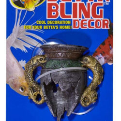 Vaso Zoo Med Betta Bling Dolphin, Enfeite De Aquário, 1 Cada