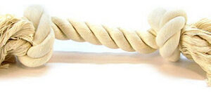 Flossy Chews Rope Bone - Branco Grande (14 De Comprimento),