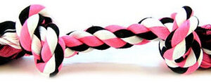 Flossy Chews Colorida Rope Bone Medium (12 De Comprimento)
