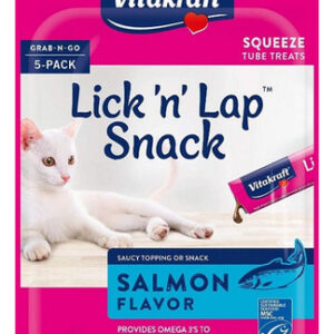 Lick N Lap Snack Salmon Cat Treat, 5 Unidades Da Vitakraft