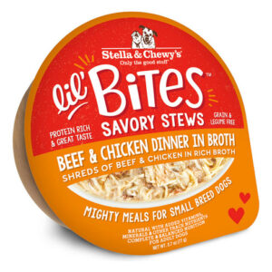 Copo Dog Lil Bites Stew Beef And Chicken De 2,7 Onças (caixa