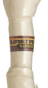 Supreme Knotted Rawhide Bones Bulk, Naturais, 1 Unidade, 8-9