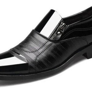 Sapatos Sociais Masculinos Pretos Com Zíper