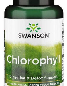 Clorofila 50 Mg 90 Cápsulas Vegetais Líquidas Da Swanson Vit