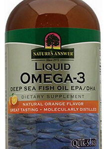 Sabor De Laranja Natural De Ômega 3 Líquido, 16 Onças Da Nat