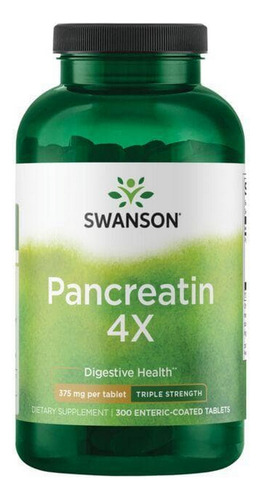 Pancreatina 4x Triple Strength 375 Mg 300 Comprimidos Da Swa