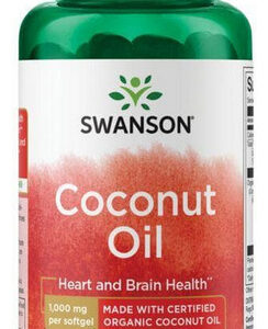 Óleo De Coco Orgânico 1000 Mg 60 Cápsulas Gelatinosas Da Swa