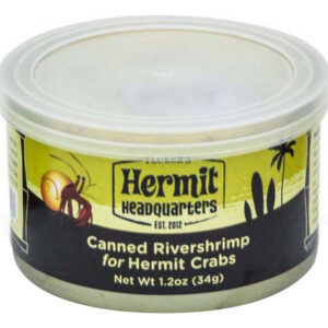 Comida Úmida De Camarão Do Rio Em Lata Com Caranguejo Eremit