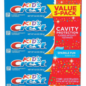 Pasta De Dente Crest Kids Proteção Contra Caries 130g Pack 5