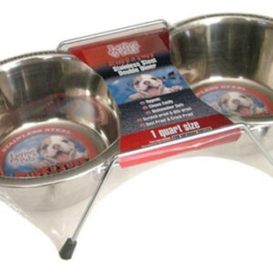 Jantar Duplo Para Cães Loving Pets Em Aço Inoxidável Embrulh