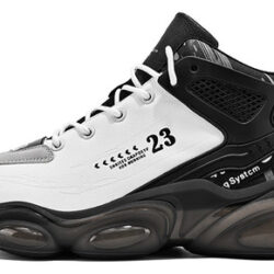 Basquete Masculino De Couro Respirável Aj De Cano Alto