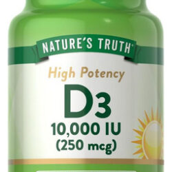 Vitamina D3 10.000 Ui 100 Cápsulas Da Nature's Truth