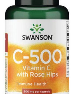 Vitamina C Com Roseira Brava 500 Mg 100 Cápsulas Vegetais Da