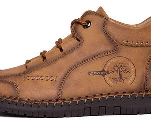 Sapato Casual Plus Size Costurado À Mão Com Sola Macia