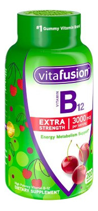Vitamina B12 3000mcg Vitafusion 200 Gomas - Imagem 2