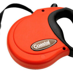 Coleira Retrátil Para Cães Coastal Vermelha, 16 Pés, Pequena