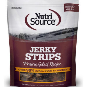 Nutrisource Select Jerky Strips, Petiscos Para Cães, Praie,