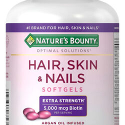 Cabelo, Pele, Unhas, 5000 Mcg Com Biotina, Nature Bounty, 25