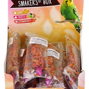 Palitos De Guloseima De Morango Smakers Parakeet, 12 Unidade