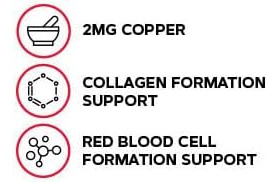 Gnc Copper 2mg Importante Para Absorção De Ferro 100 Comprim - Imagem 4
