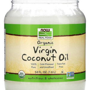 Óleo De Coco Virgem Orgânico 54 Onças Da Now Foods