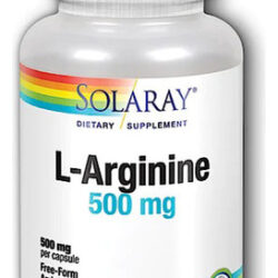 L-arginina 500 Mg 100 Cápsulas Da Solaray