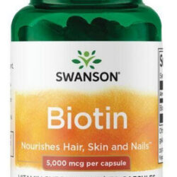 Biotina 5000 Mcg 30 Cápsulas Vegetais Da Swanson Vitamins