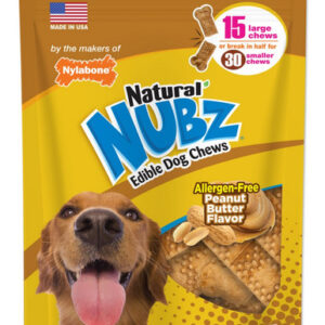 Natural Nubz Dog Treats, Sem Alérgenos, Manteiga De Amendoim