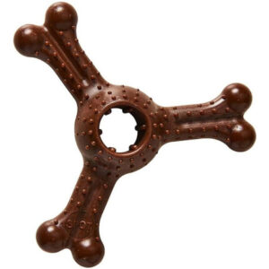 Bam-bone Plus Triple Chew Toy Toy Bison, 7 Polegadas Da Bam-